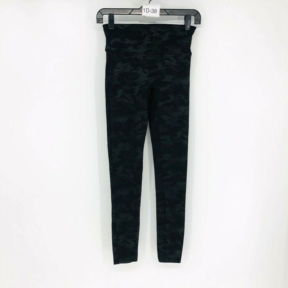 Spanx Women's Camouflage Nylon Pull On High Rise Comfort Waist Tight Leggings S
